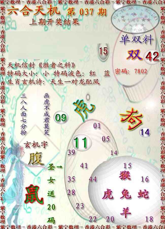 037期天机报[图]